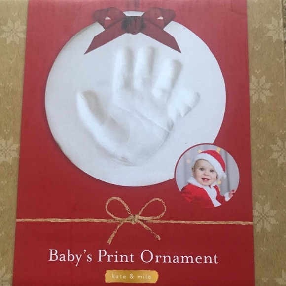 Kate & Milo Other - Kate & Milo Baby’s Print Ornament, NWT!